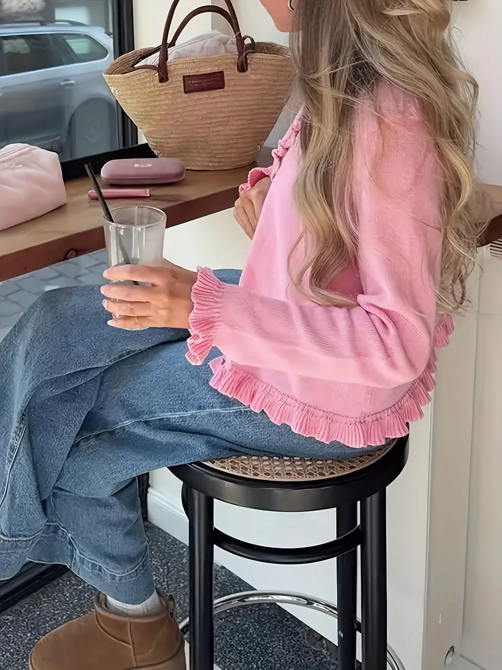 Cardigan femme doux à coupe décontractée