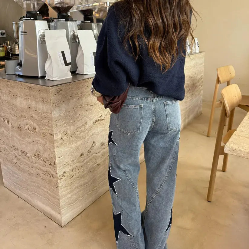 Jean Streetwear étoilé 🌟 Braceora