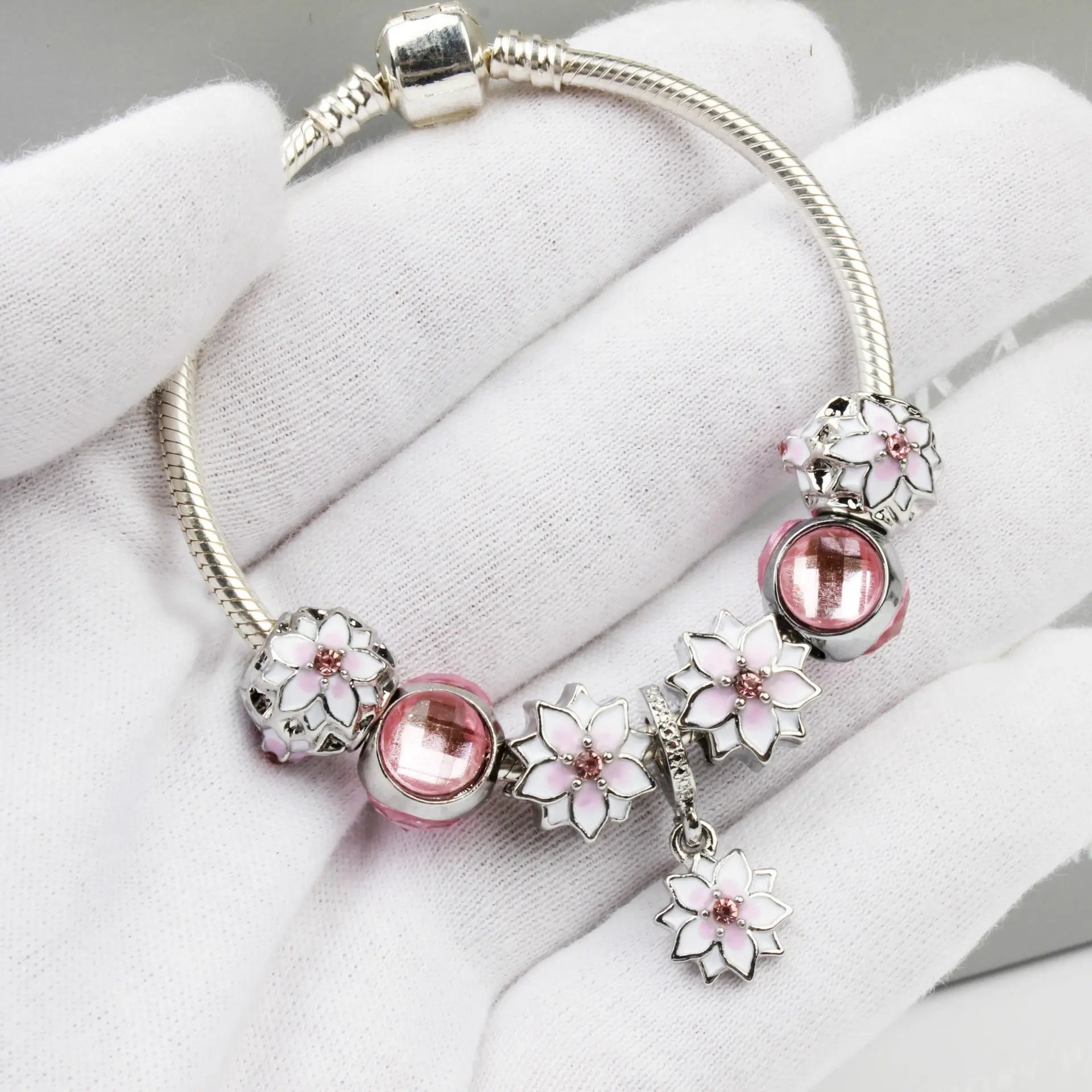 Bracelet floral Magnolia femme