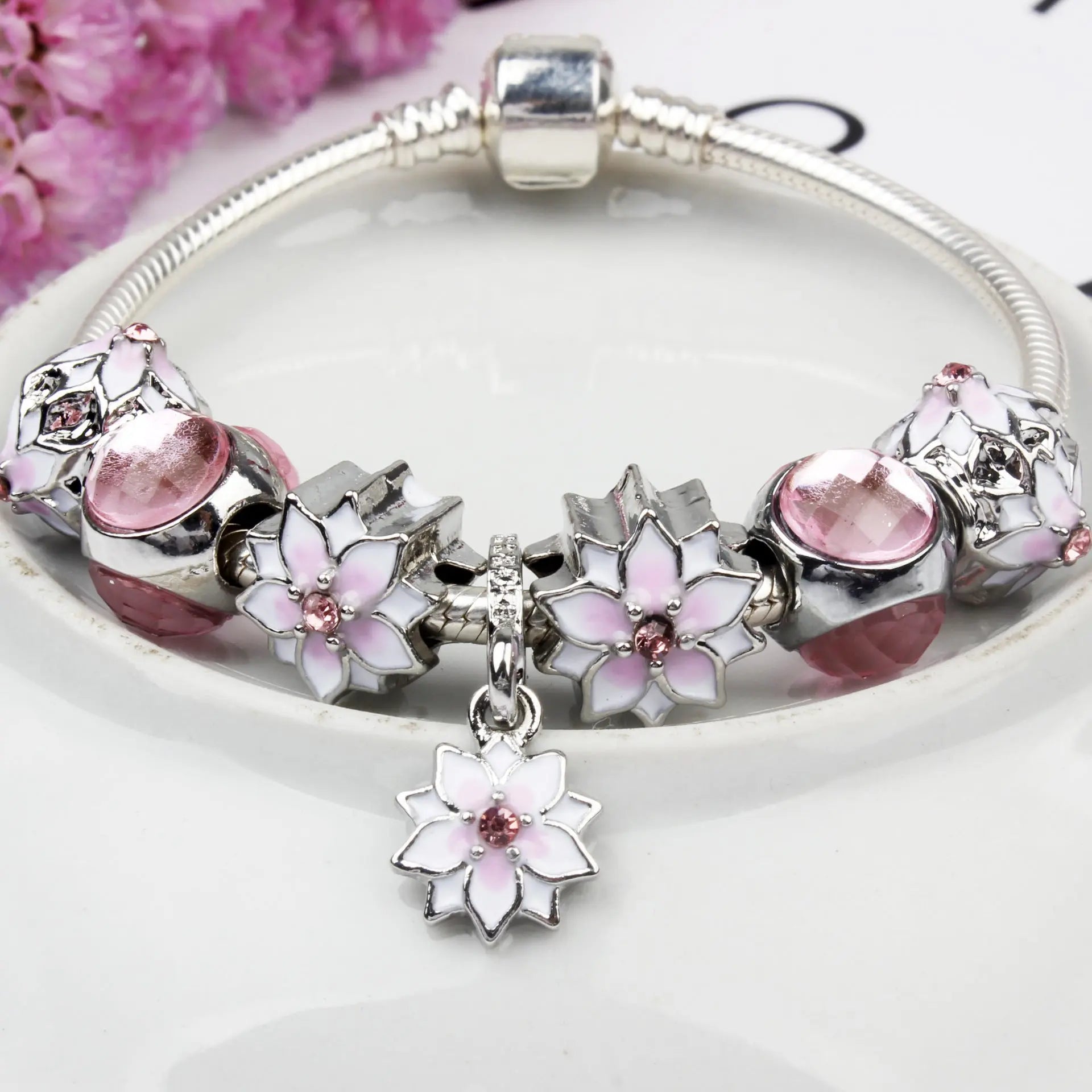 Magnolia bracelet bracelet alloy bracelet Braceora