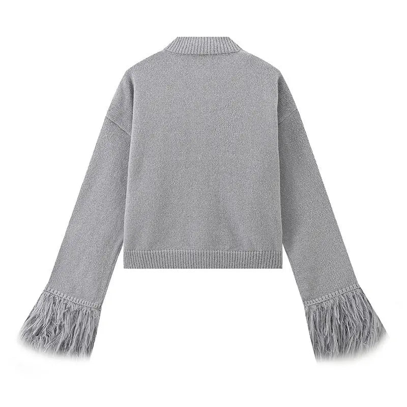 Cardigan femme effet 3D maille tendance Braceora