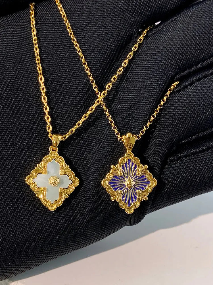 colier feuille d’or Braceora