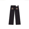 Leopard Print Five-pointed Star Deconstructing Jeans For Women Braceora