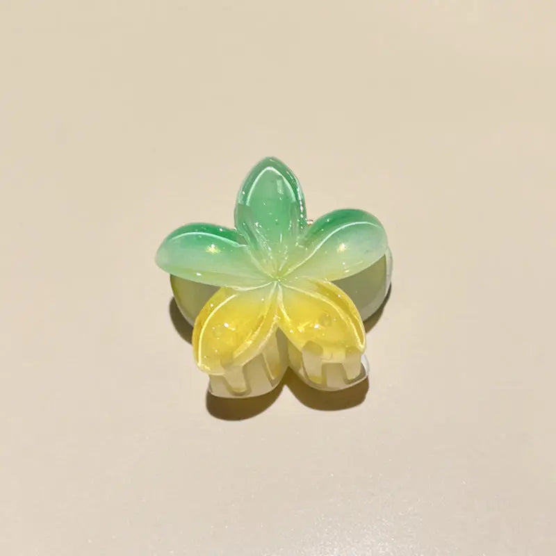 Candy Color Plumeria Rubra Grabber Clip Headdress Braceora
