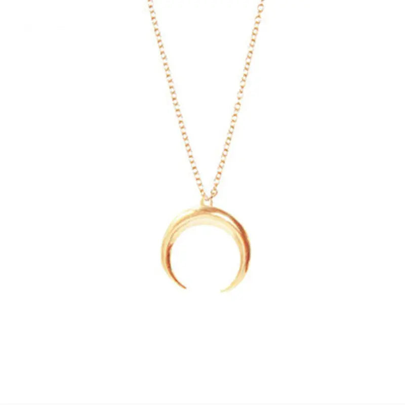 Nouveaux bijoux de mode Croissant cornes lune pendentif collier cadeau pour les femmes fille Braceora