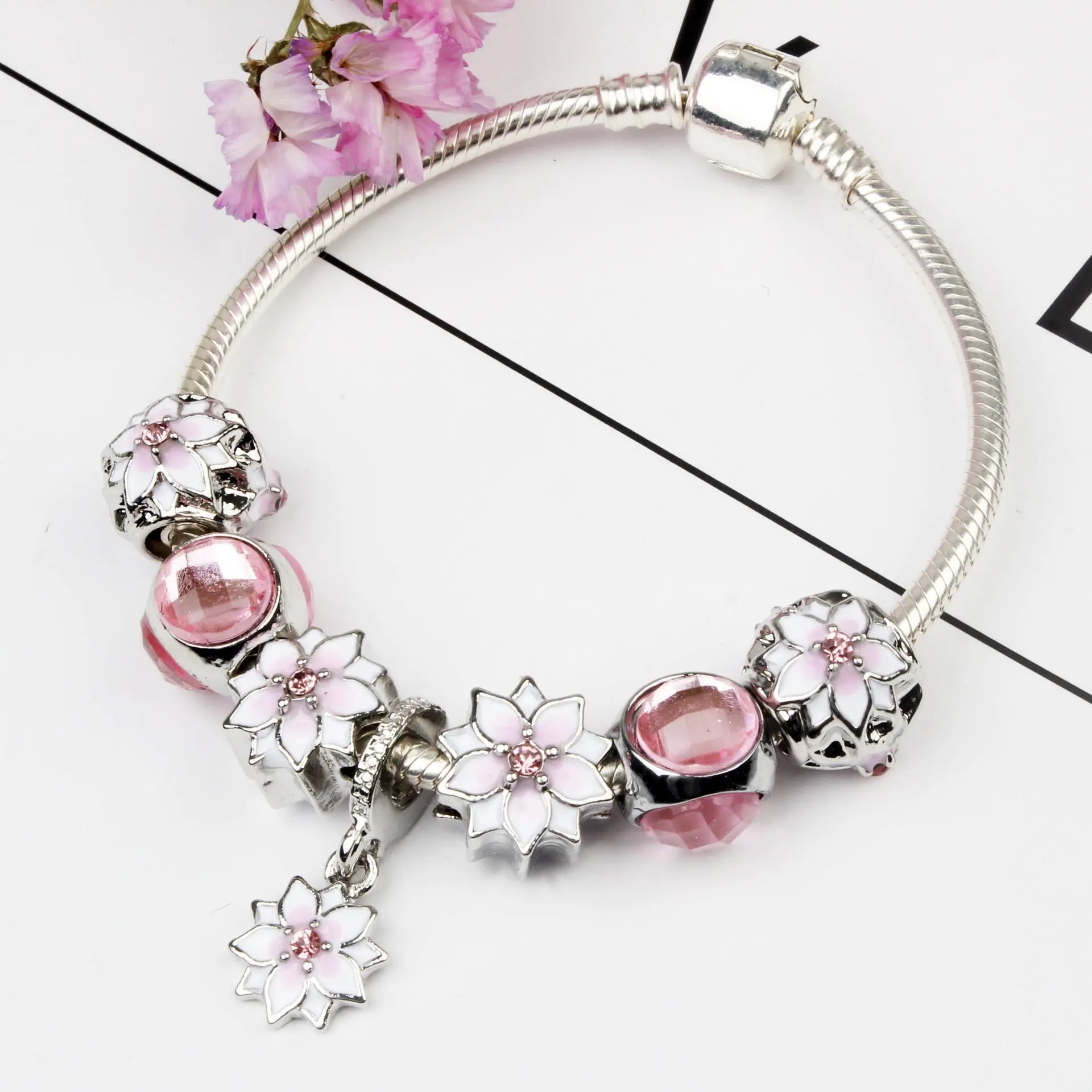Magnolia bracelet bracelet alloy bracelet Braceora