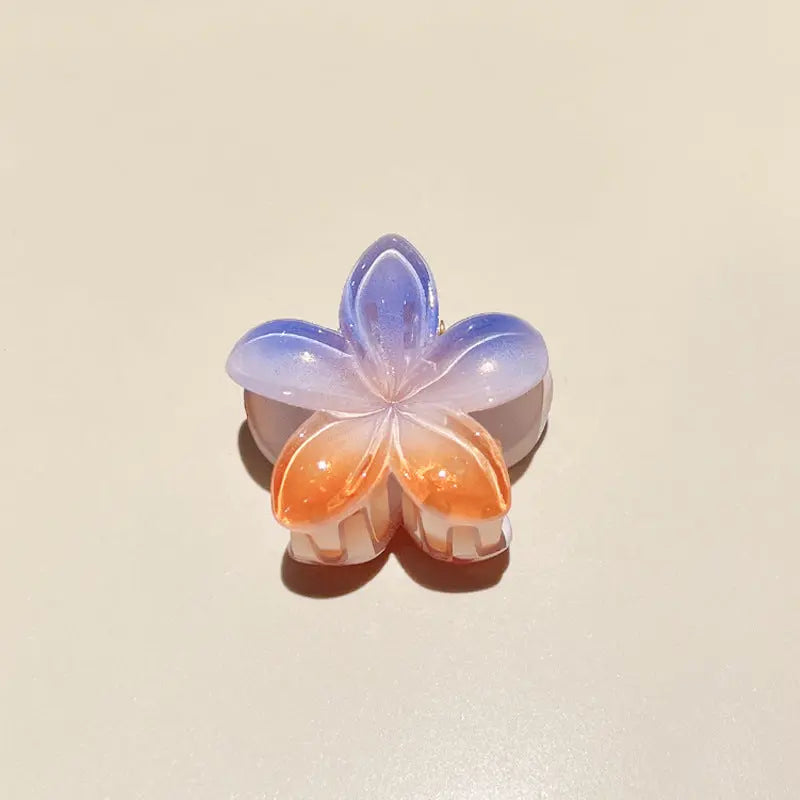 Candy Color Plumeria Rubra Grabber Clip Headdress Braceora