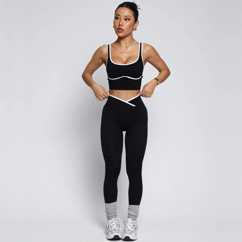 Ensemble brassière et leggings yoga femme