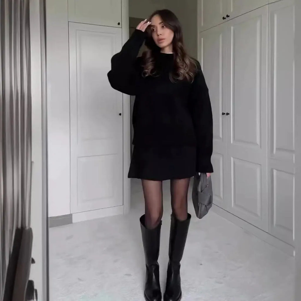 Ensemble pull et jupe pour femme 2 pièce Braceora