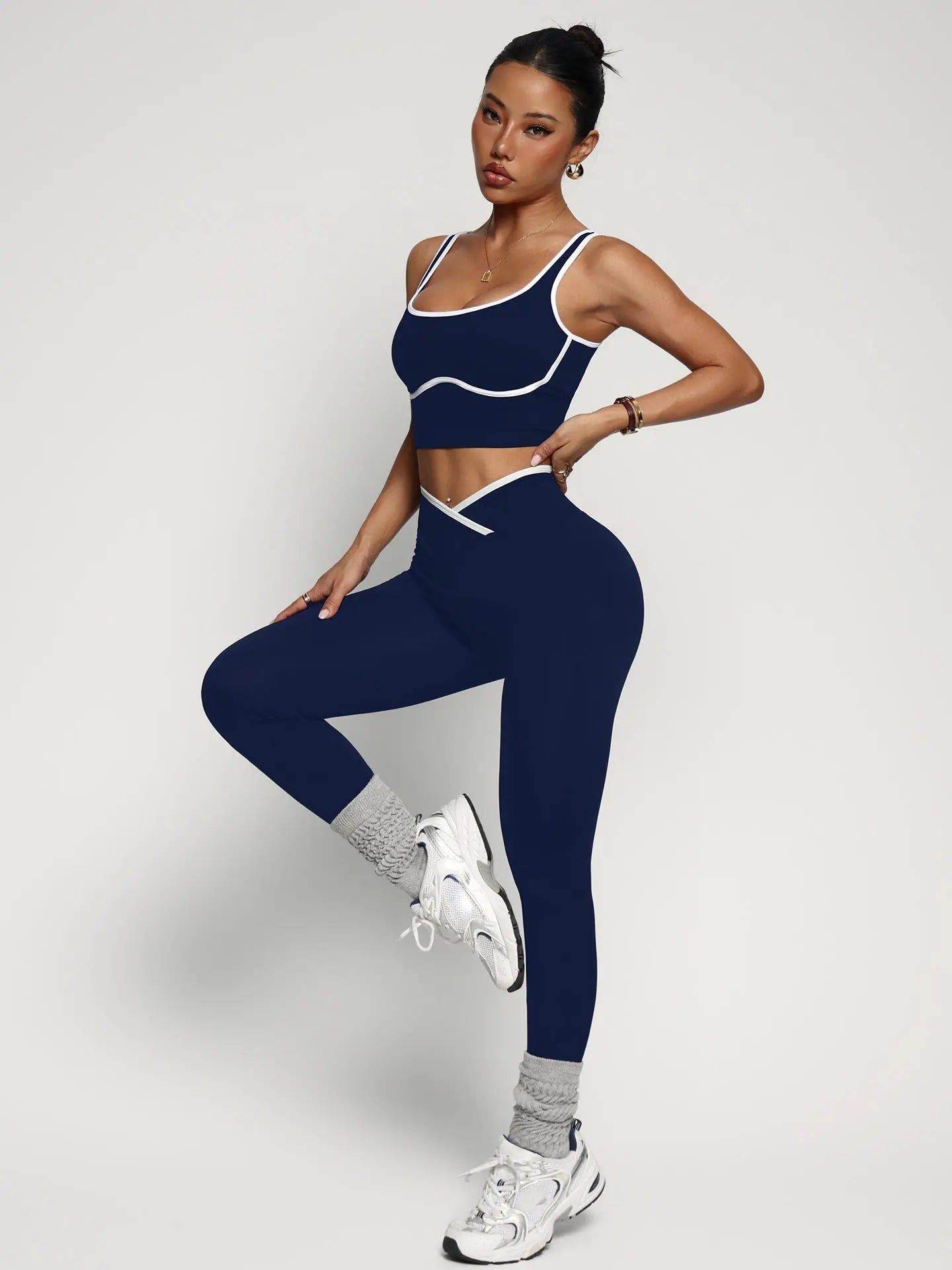 Sports Bra And Fitness Yoga Pants Yoga Outfit Two-Piece Set Braceora
