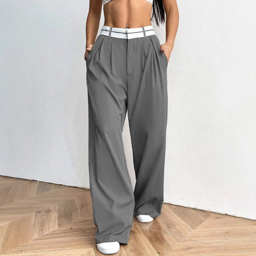 Pantalon tailleur femme style professionnel chic