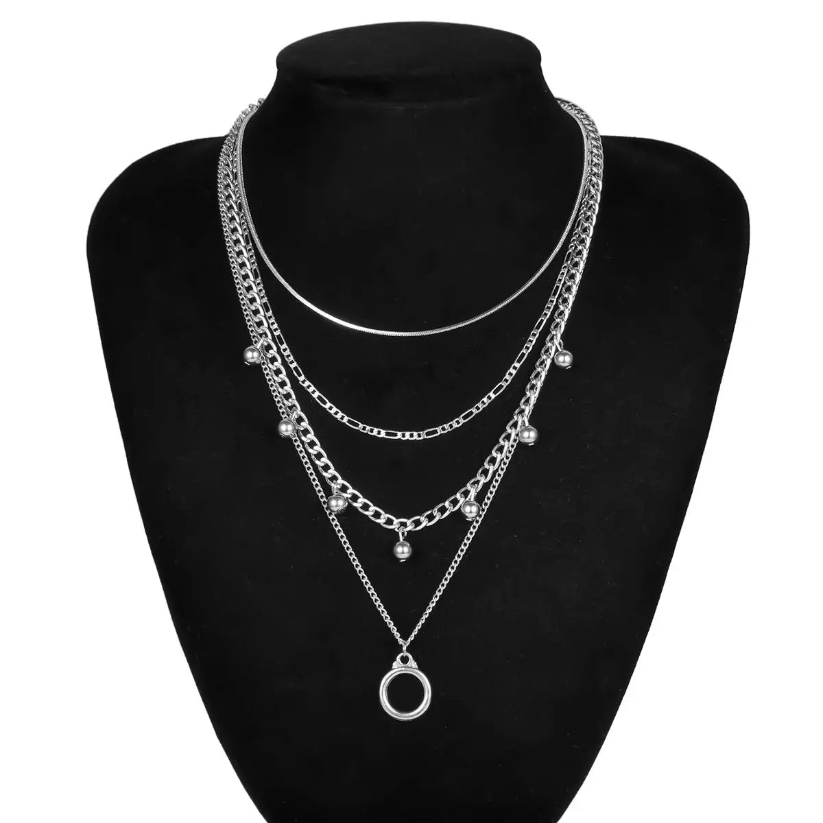 Bohème Multi couche perle collier ras du cou pendentif femmes gothique cercle serpent gland longue chaîne collier Festival chandail bijoux Braceora