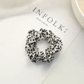 Autumn Winter Retro Leopard Print Polka Dot Large Intestine Hair Ring Braceora