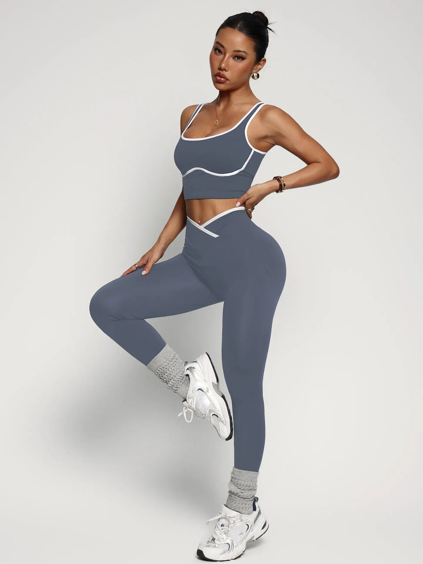 Sports Bra And Fitness Yoga Pants Yoga Outfit Two-Piece Set Braceora