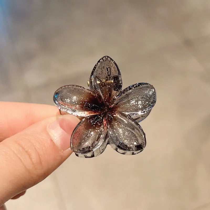 Candy Color Plumeria Rubra Grabber Clip Headdress Braceora