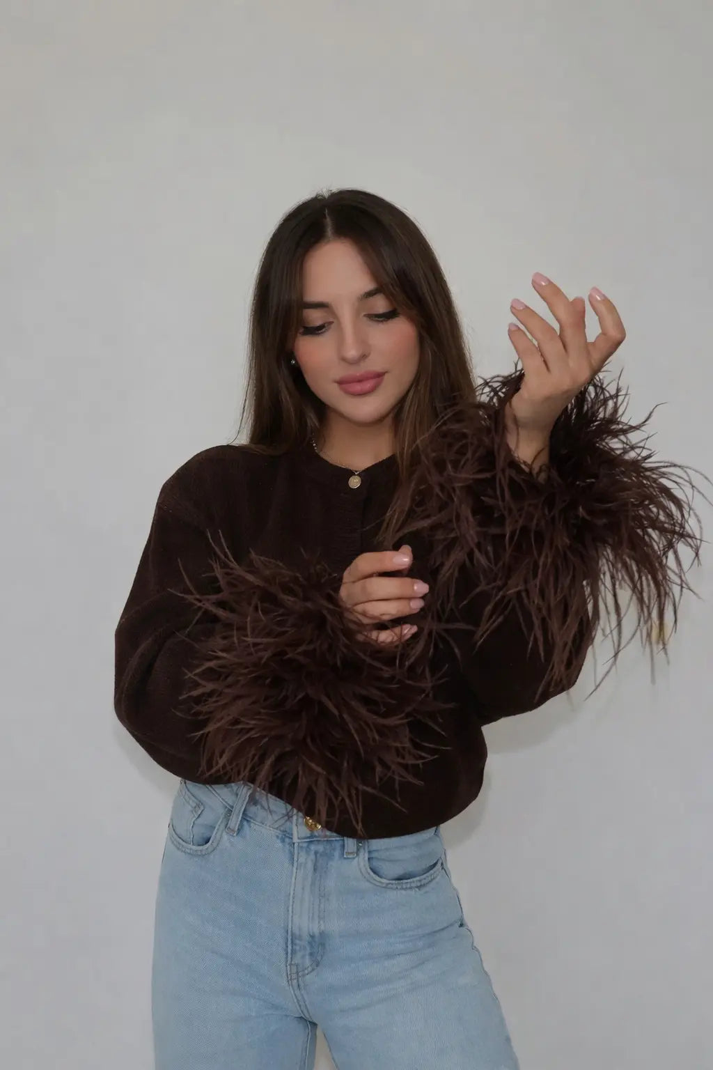 Cardigan froufrou Braceora