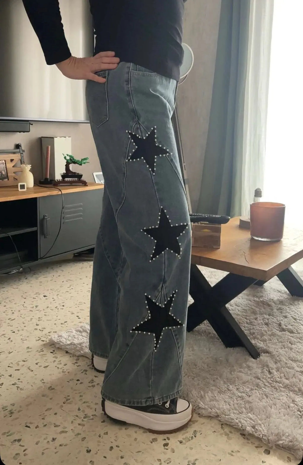 Jean Streetwear étoilé 🌟 Braceora