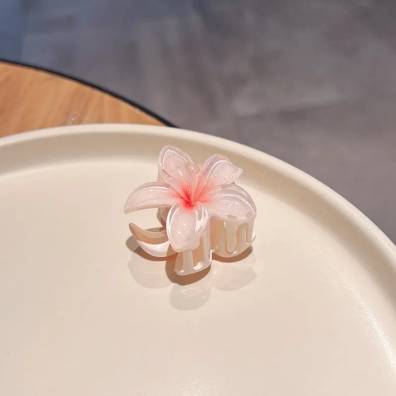 Candy Color Plumeria Rubra Grabber Clip Headdress Braceora