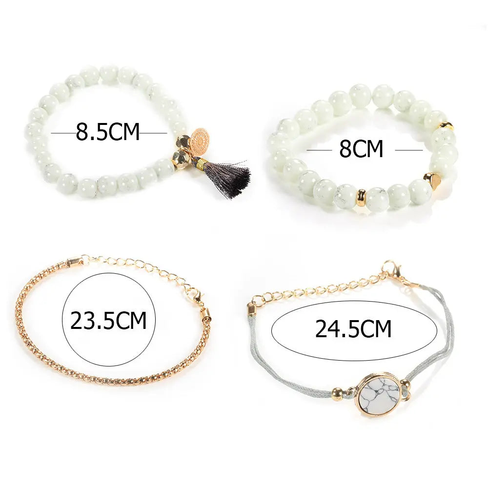 Love Map Bracelet Bracelet Set Braceora