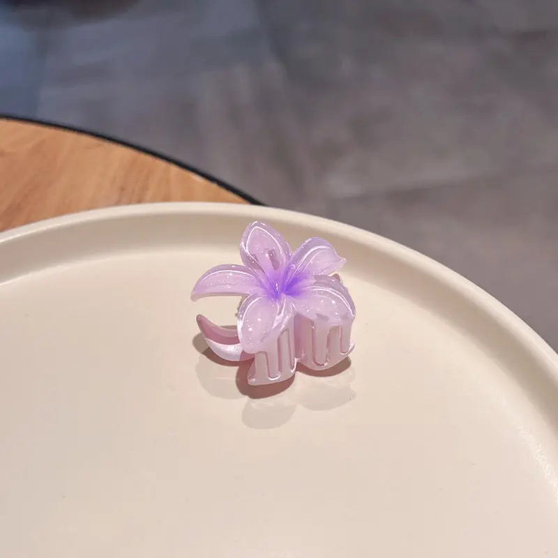 Candy Color Plumeria Rubra Grabber Clip Headdress Braceora