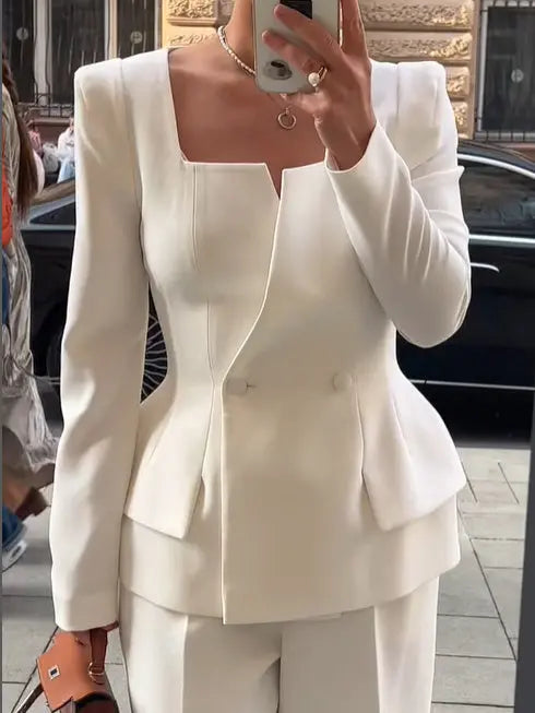 Blazer élégant pour femme, idéal au travail ou casual