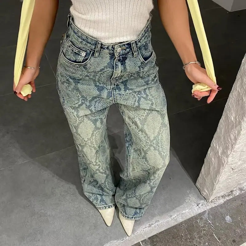 Pantalon à motif serpent 🐍 Braceora