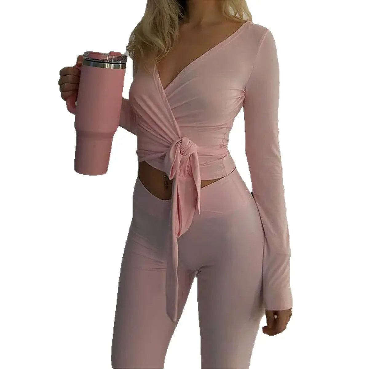 European And American Sports Style Two-piece Suit Women's Clothing Braceora