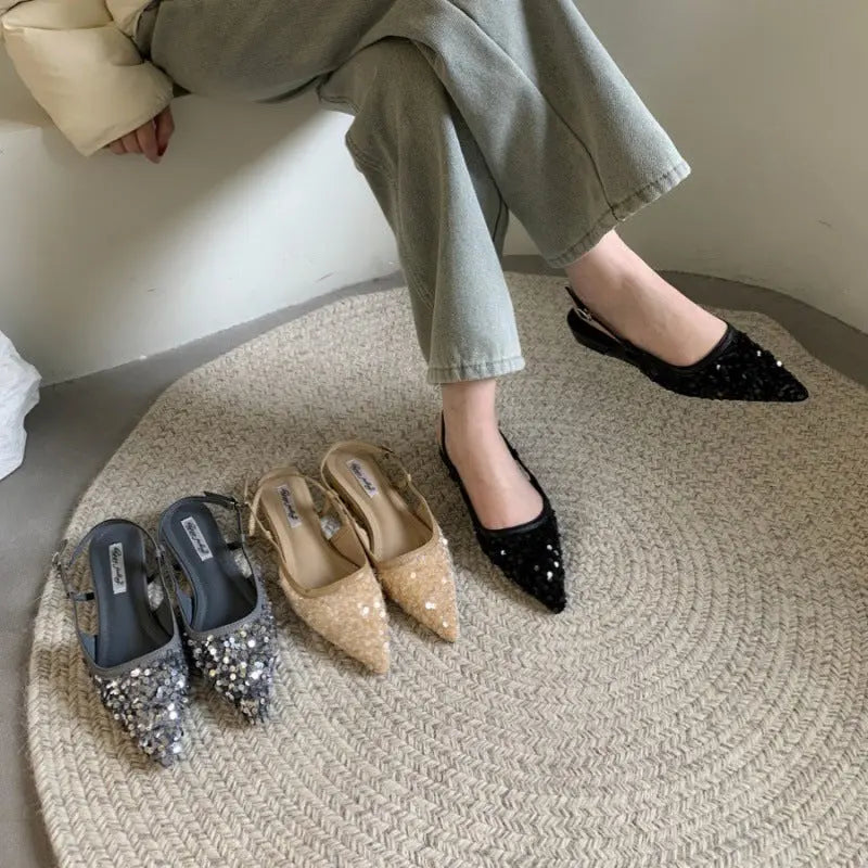 Escarpins brillants femme élégants et glamour Braceora