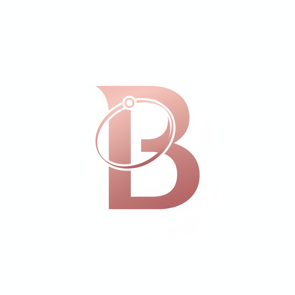 Logo favicon Braceora - fond blanc et B rose